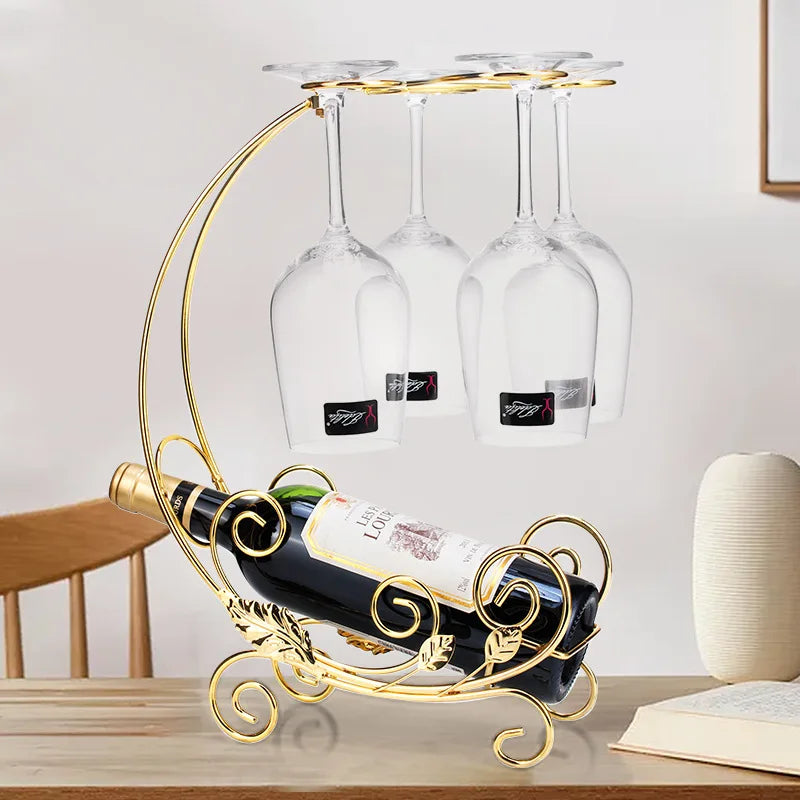 Luxury Style Golden Wine Rack