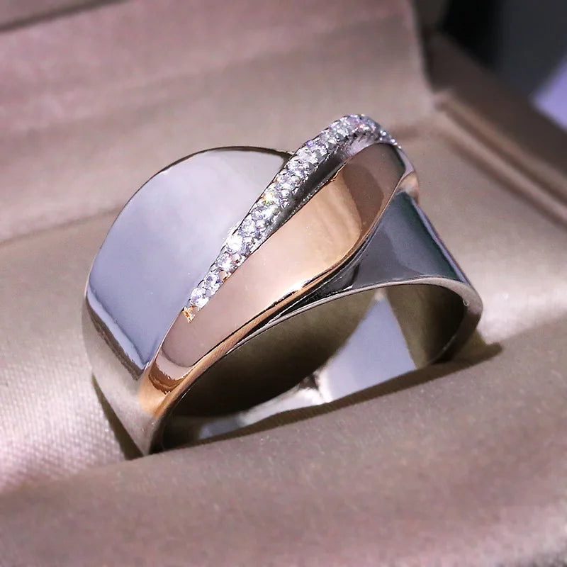 Exaggerated Personality Silver Color Retro Large Rings