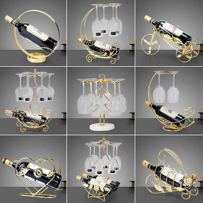 Luxury Style Golden Wine Rack