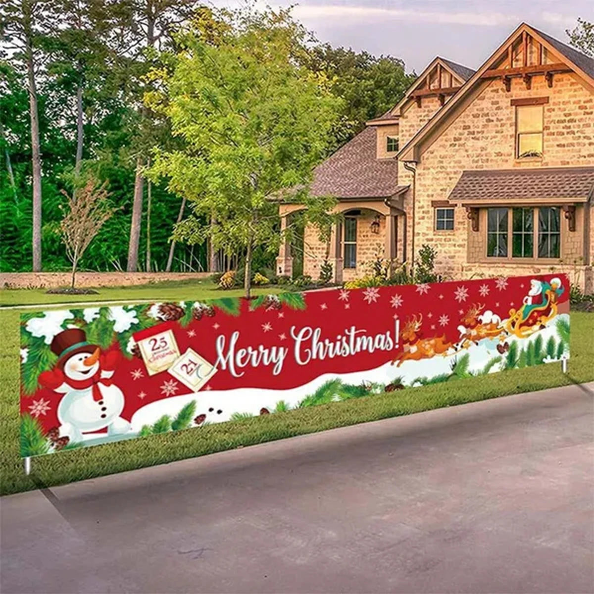 Merry Christmas Decorations Outdoor Banner™