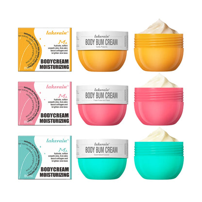 Bady Cream Hip Buttock Care Cream Moisturizing Firming Body Massager Gel Caramel Vanilla Floral Butt Care 80g