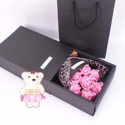 7 Rose Soap Bouquet Gift Box