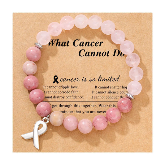 Breast Cancer Awareness Natural Stones