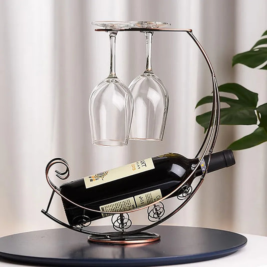 Metal Wine Rack Hanging Wine Glass Holder