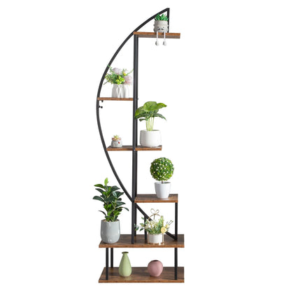 6 Tier Moon Shelf Decor Plant Stand