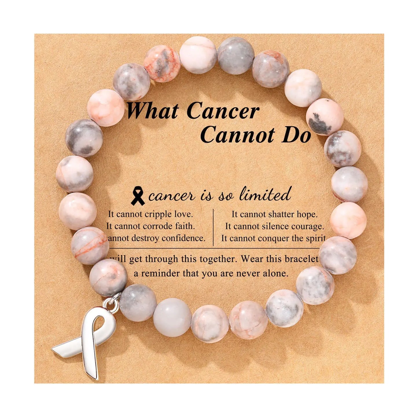 Breast Cancer Awareness Natural Stones