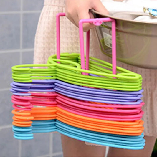 1 Creative Detachable Plastic Hanger Rack