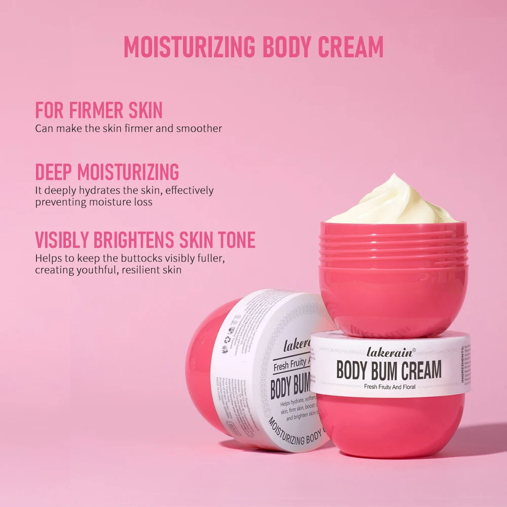 Bady Cream Hip Buttock Care Cream Moisturizing Firming Body Massager Gel Caramel Vanilla Floral Butt Care 80g