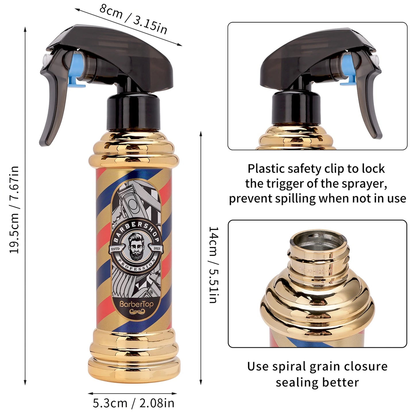 Barber top 200ML Spray Bottle