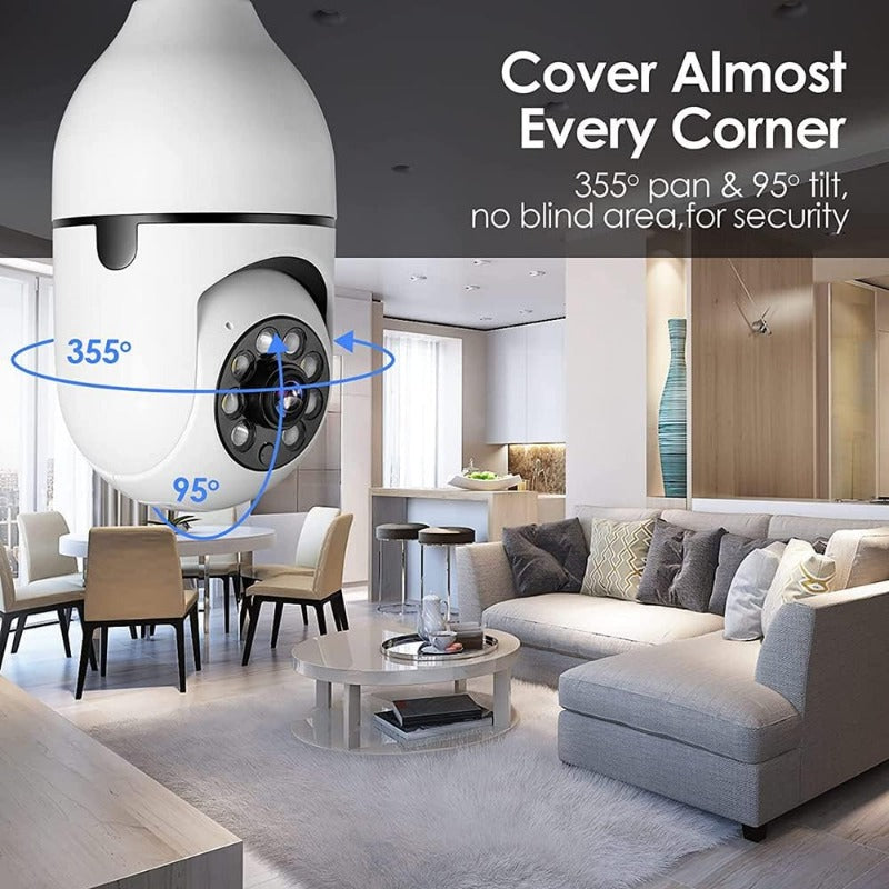 Wireless Security 360 1080P IP E27 Light Bulb Camera Wi-Fi