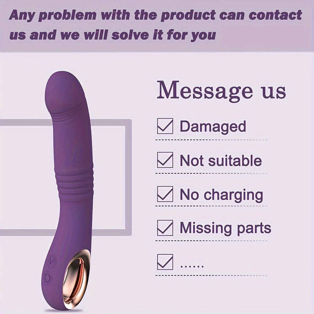 USB Rechargeable Dual Function Adult Toy: 10 Vibration and Stimulation Modes, Realistic Silicone Design, Suitable for Female and Couples - Sandfox Brand