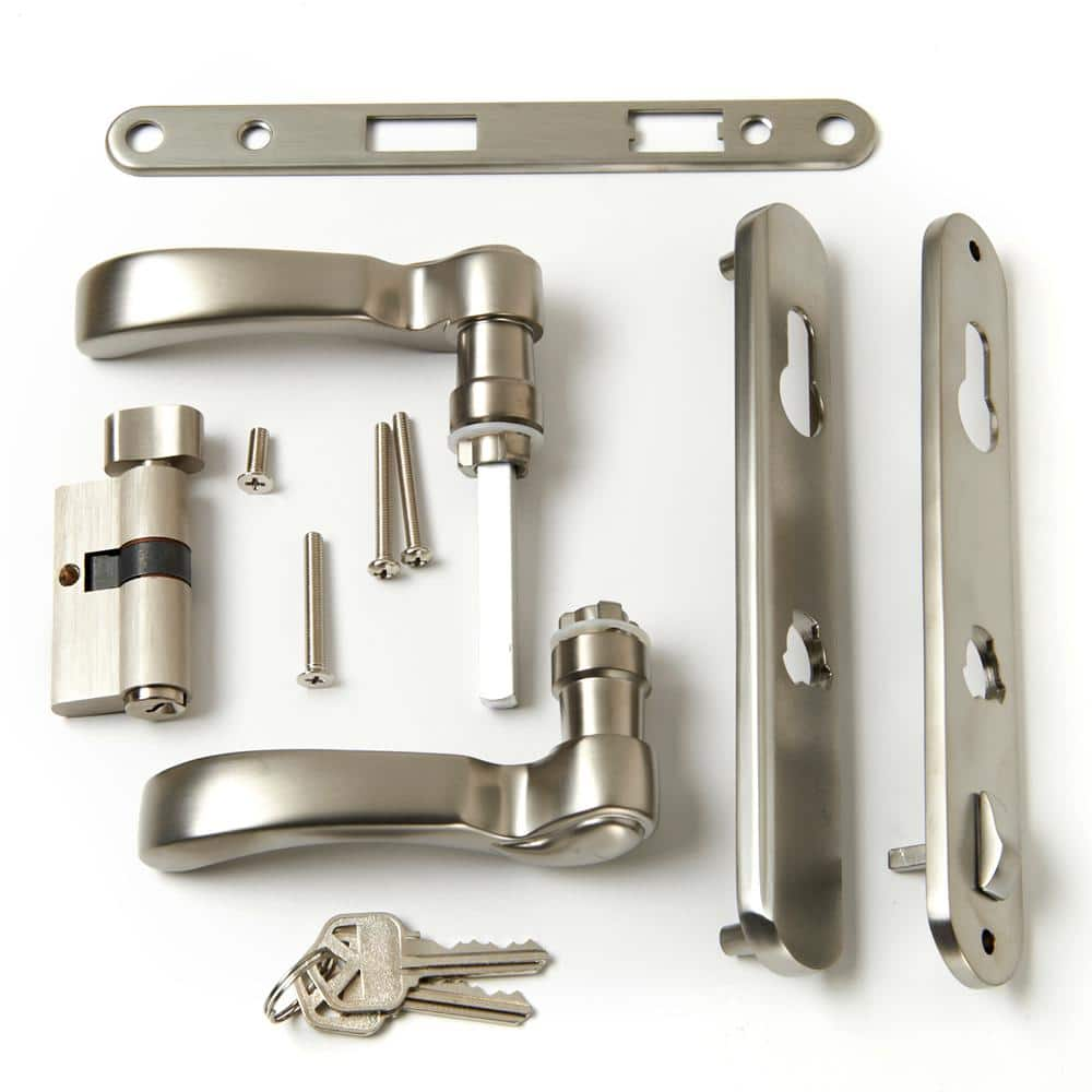 3000 and 4000 Series Brass Traditional Storm Door Handle Set