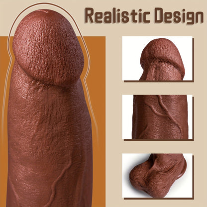 1pc 13.4in Simulation Liquid Silicone Dildo, Makeup Blue Rib Like Skin Fake Penis, Plus Size Dildo, Medium And Advanced Lovers, Sex Toys For Men And Women, G-spot Anal Plug Available