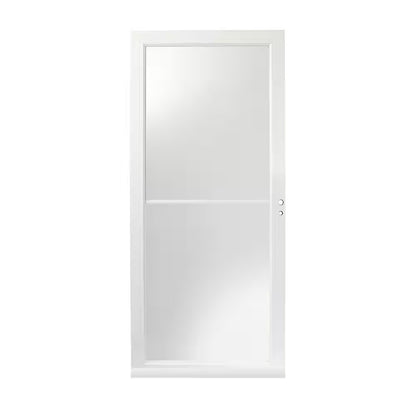 3000 Series 36 In. X 80 In. White Right-Hand Full-View Retractable Aluminum Storm Door