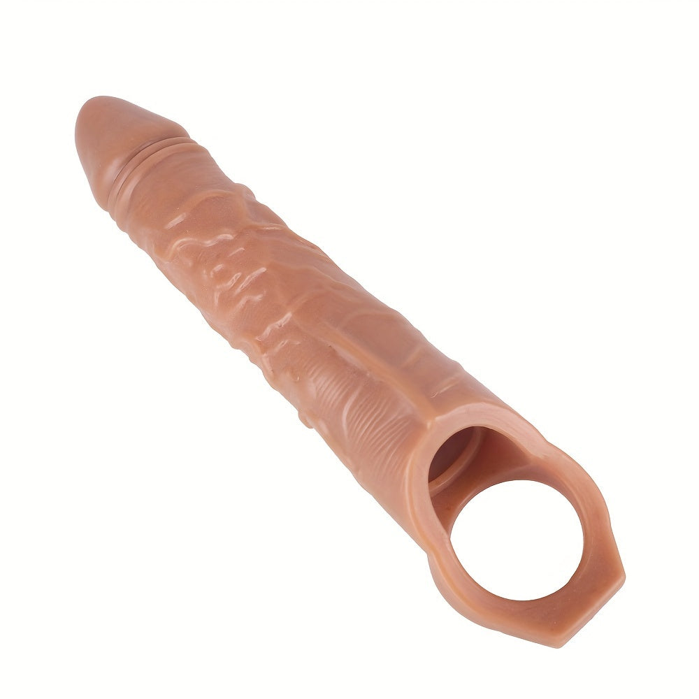 Realistic Textured Liquid Silicone Adult Toy: No Battery, Waterproof, Wireless, and Easy to Use