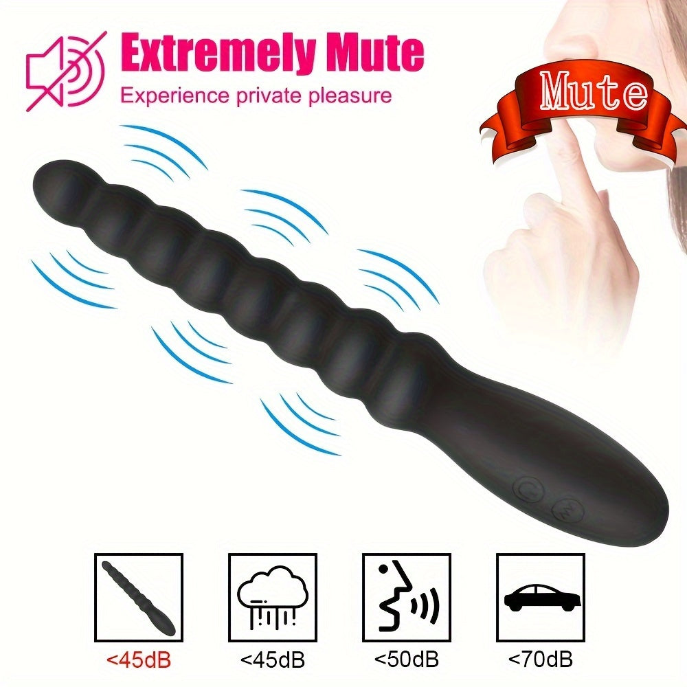 1pc Rechargeable Anal Ball Anal Vibrator with 10 Vibration Modes, G Spot Vagina Vibrator Anal Plug for Prostate Massage, Anal Beads for Men Women Couples SM Near Adults - High-Quality Sex Toys