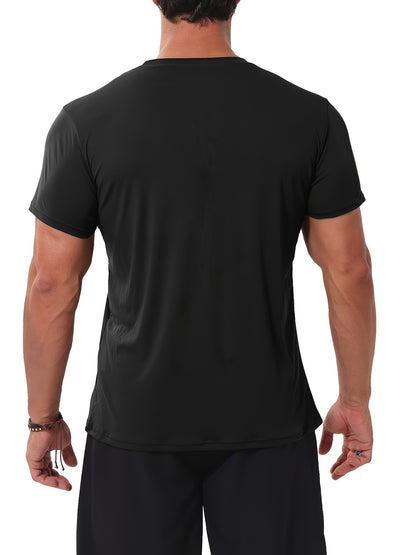 6 Pack Workout Shirts For Men Short Sleeve Athletic Active Tops Quick Dry Crew Neck T Shirt For Running