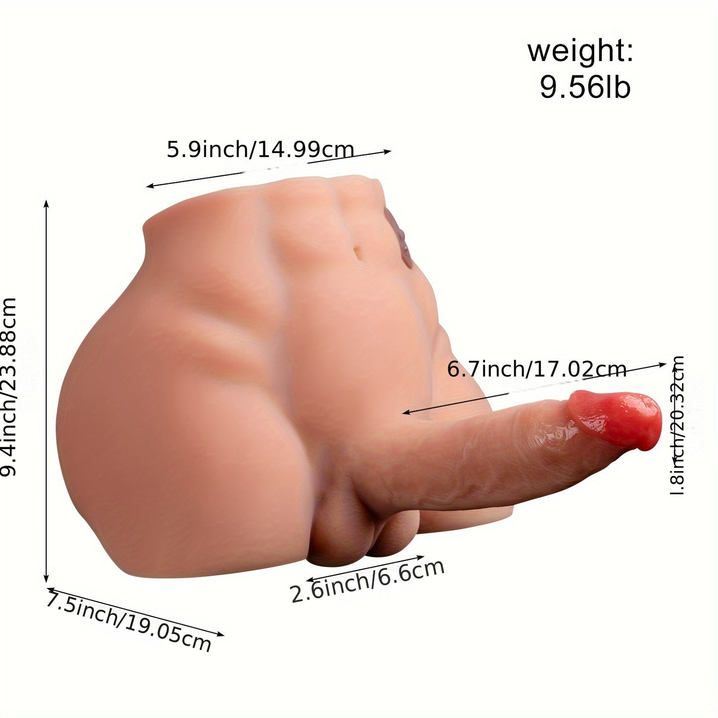 6.7Inches &9.58LB Simulated Penis, Female Masturbator, Electric Automatic Retractable Simulated Penis.