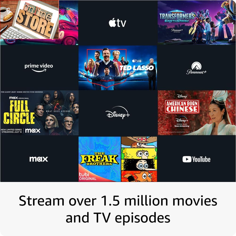 Amazon Fire TV Stick 4K Streaming Device, More than 1.5 Million Movies and TV Episodes, Supports Wi-Fi 6, Watch Free & Live TV