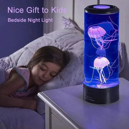 LED Changing Jellyfish Lamp Aquarium Color Changing Table Night Light Children's Bedroom Decor