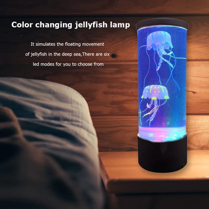 LED Changing Jellyfish Lamp Aquarium Color Changing Table Night Light Children's Bedroom Decor