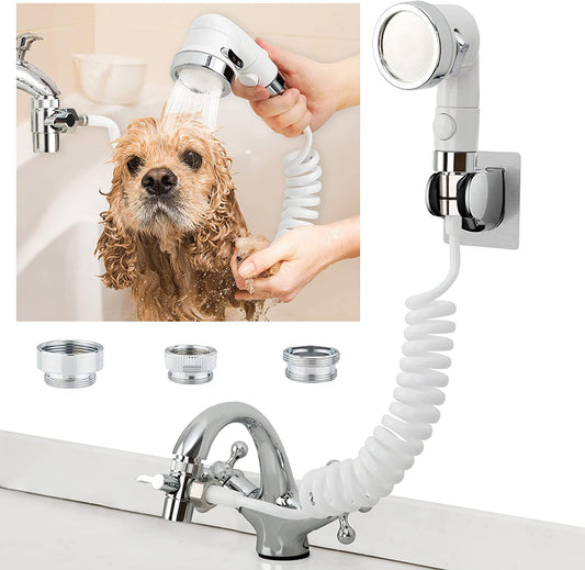 Dog Bathing Hose Shower Set for Laundry, Bathroom, Kitchen