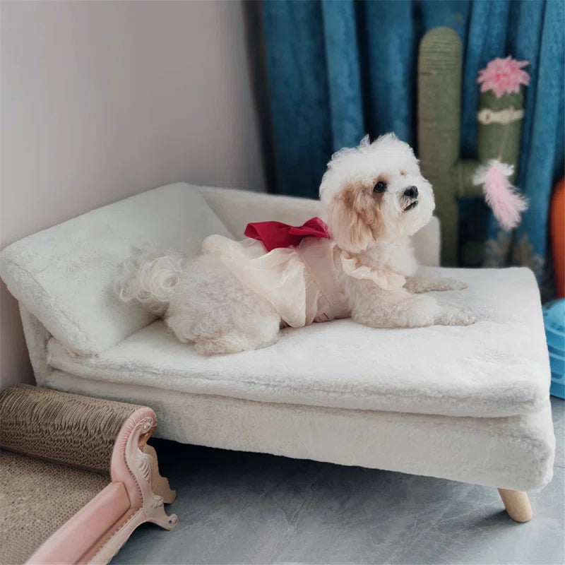 Comfy Dog Sofa Waterproof Elevated Pet Cushion Lounger