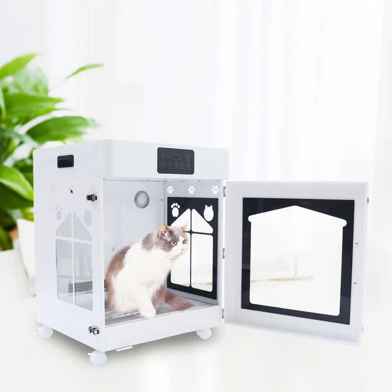 19.7" Pet Hair Dryer Low Noise Smart Pet Drying Box for Cat Small Dog