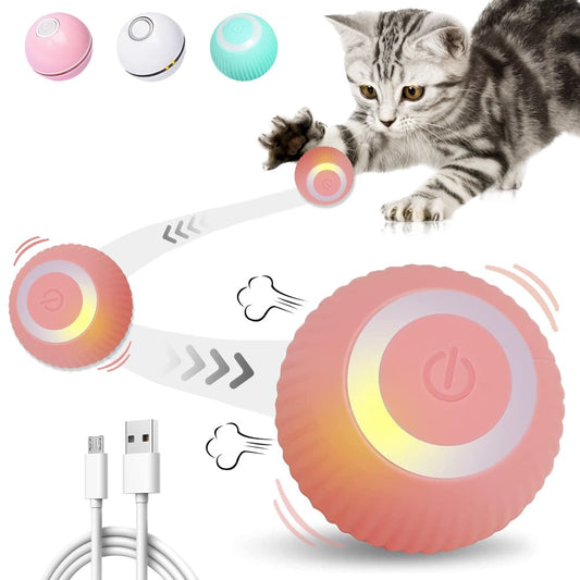 Electric Cat Ball Toys, Interactive Self Auto Rotating Intelligent Cat Ball Toys for Pet Dogs