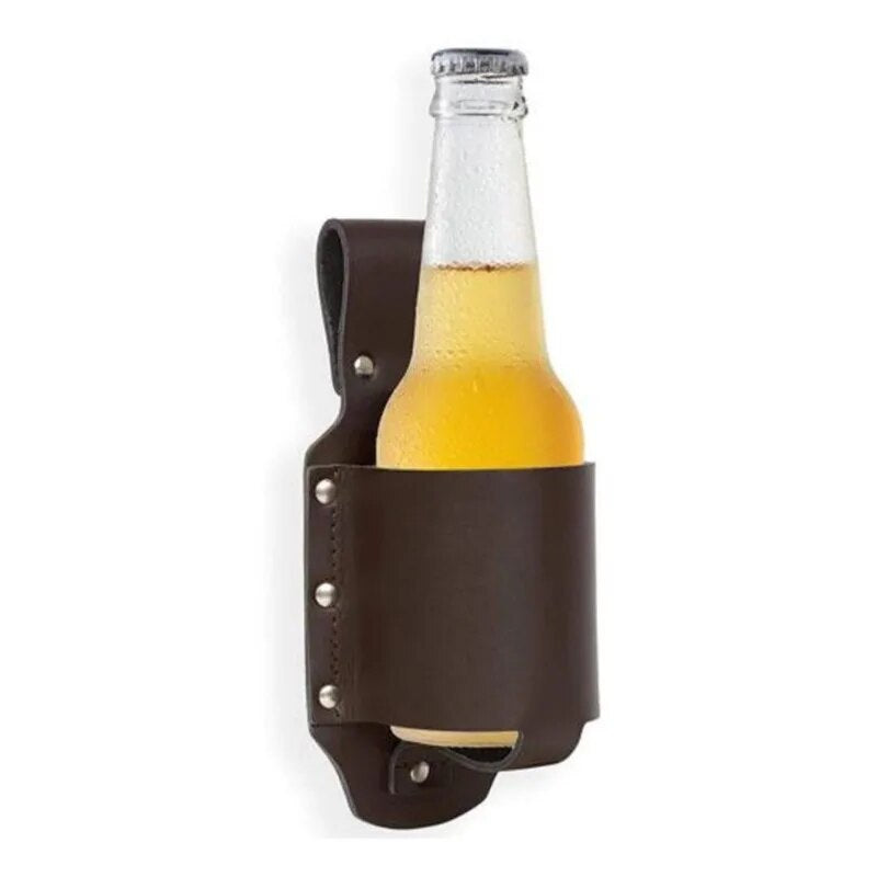 1Pc Holster Portable Bottle Waist Beer Belt Bag Handy Wine Bottles Beverage Can Holder