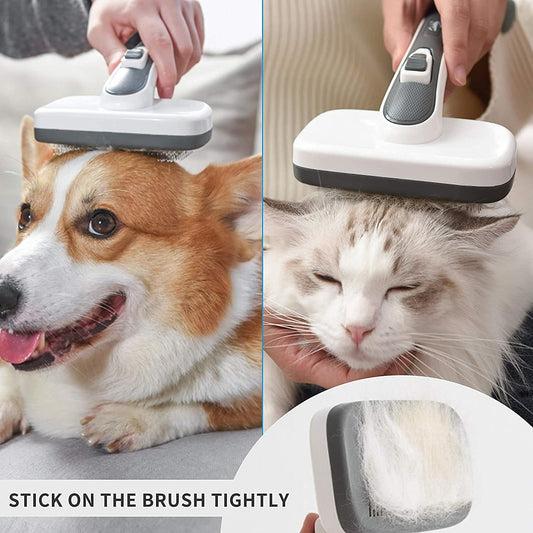 Self Cleaning Slicker Brush for Dogs - Pet Grooming Brush 