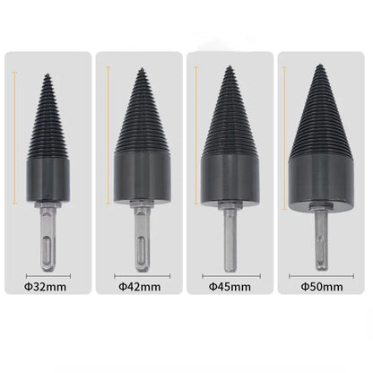 32/38/42/45/50Mm Wood Drill Bit Twist Firewood Splitting Drill Bit Wood Splitter Screw Cones